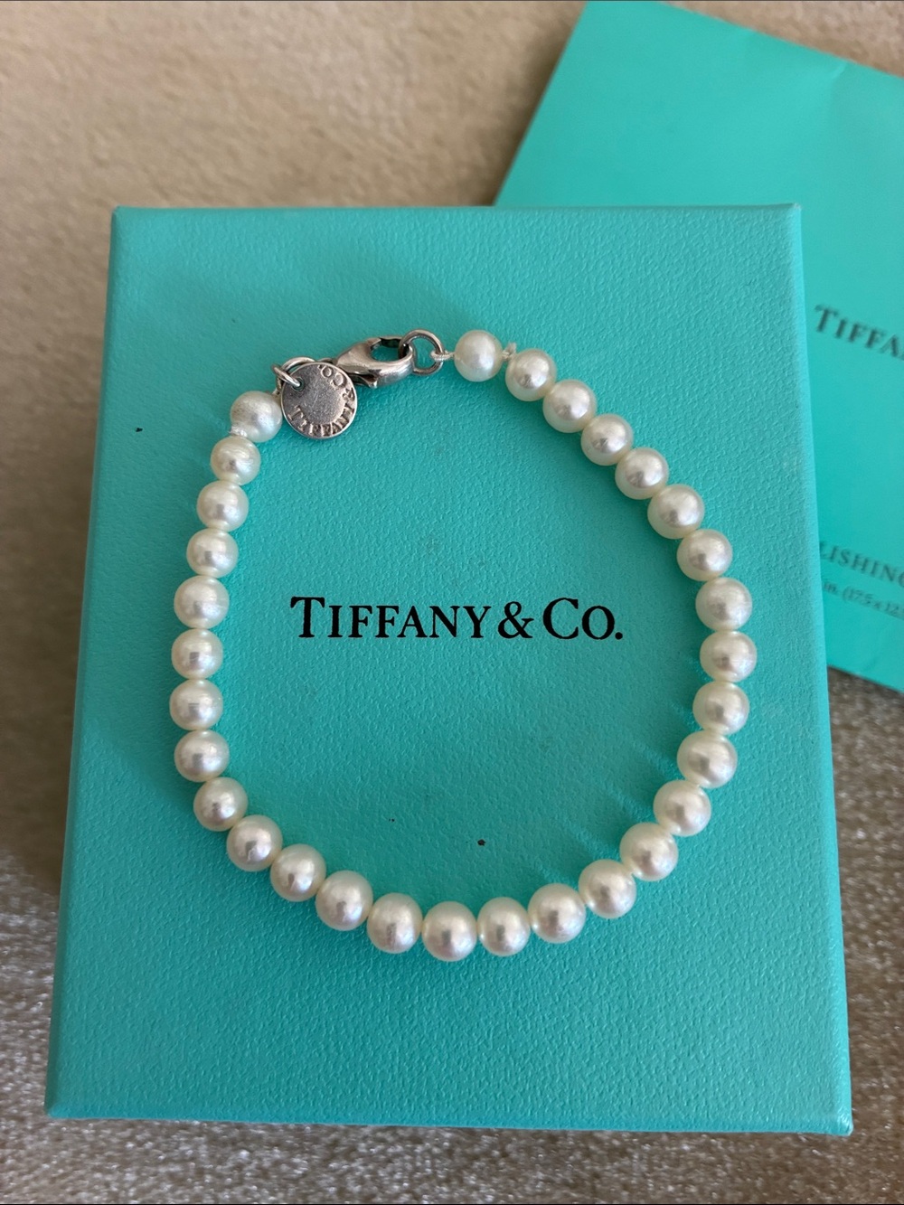 Tiffany & Co. Pearl Bracelet - White Pearls with Silver Clasp